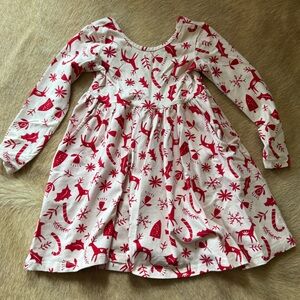 Hanna Andersson Red and White Patterned Dress